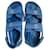 Sandali Dad Chanel in denim blu  - vista 1