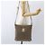Borsa a Spalla GG Canvas Gucci Beige Oro 131326 Auth 167914 D'oro - vista 22