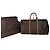 Keepall Vintage Louis Vuitton Monogram 60keepball Leder-Duffelbag braun