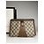 Clutch in pelle Gucci Ophidia vintage grigio marrone - vista 7