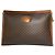 Triomphe Céline Clutch in pelle monogramma Celine Paris vintage marrone