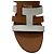 Hermès Hermes Bicolor Amica Sandale Tan / Weiß Kamel - Ansicht 5