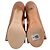Botines peep toe de satén champagne de Laurence Dacade con lazo Beige - vista 7
