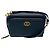 Borsa a spalla Caro Double Pouch in pelle di vitello nera Christian Dior Nero