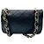 Borsa a tracolla in pelle trapuntata Chanel nera / dorata con logo CC Nero - vista 3