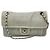 Borsa a tracolla Chanel in pelle perforata bianca Up In The Air con hardware argentato Bianco
