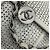 Borsa a tracolla Chanel in pelle perforata bianca Up In The Air con hardware argentato Bianco - vista 10