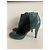Décolleté in pelle bicolore Chanel Nero Verde scuro - vista 6