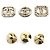 Set di spille 3 pezzi Coco Mark in metallo e strass CHANEL - vista 3