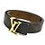 Cinturón reversible icónico Louis Vuitton de 30 mm Castaño Monograma