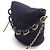 Borsa a Spalla Chanel Paris Hamburg Chain Blu navy - vista 2