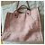 Borsa tote Chanel Deauville in tweed rosa e bianco - vista 10