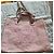 Borsa tote Chanel Deauville in tweed rosa e bianco - vista 2