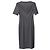 Hugo Boss Vestido midi em lã cinza Boss Danorla com listras e decote em V - vista 3