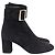 Botines con hebilla Britannia de Burberry en ante negro