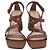 Sandali con tacco a blocco con cinturini Gianvito Rossi in pelle marrone - vista 2