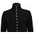 Timeless Schwarze Seidenbluse mit langen Ärmeln und perlenverzierten Knopfdetails von Chanel - Ansicht 2