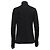 Timeless Schwarze Seidenbluse mit langen Ärmeln und perlenverzierten Knopfdetails von Chanel - Ansicht 4
