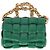 Borsa a Spalla Padded Cassette in Pelle Verde di Bottega Veneta