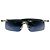 Chanel Silber Marineblaue randlose Sonnenbrille 4009 - Ansicht 4