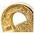 Orecchini CD in strass con logo dorato Christian Dior D'oro - vista 5
