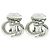 Orecchini in argento con logo CD Christian Dior