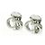 Orecchini in argento con logo CD Christian Dior - vista 2