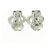Orecchini in argento con logo CD Christian Dior - vista 5