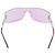 Óculos de sol sem aro Dior Diorlywood YB7 com lente rosa e strass com aro prateado Prata - vista 3