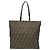 Fendi Zucca-Muster Tote Bag in Khaki Dunkelbraun