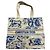 Christian Dior Strohtasche blau