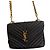 Saint Laurent College Tote in Pelle Trapuntata Nera Nero