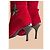 Autre Marque Stivali alti in suede rosso con decorazioni a stella - vista 2