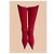 Autre Marque Stivali alti in suede rosso con decorazioni a stella - vista 5
