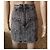 Minifalda de denim elástico Balmain negra Negro - vista 11