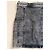 Minifalda de denim elástico Balmain negra Negro - vista 17