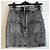 Minifalda de denim elástico Balmain negra Negro - vista 3