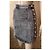 Minifalda de denim elástico Balmain negra Negro - vista 9