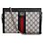 Borsa a tracolla Gucci Ophidia GG Supreme Nero Rosso Beige