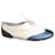 Scarpe Oxford Bloch in Pelle Argento Eggshell Bianco sporco