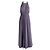 Vera Wang Chiffon-Abendkleid mit Netz-Einsatz Lila Lavendel