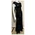 Vera Wang Abito da sera in paillettes e pizzo con strascico a pesce Nero Metallico - vista 3