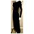 Jenny Packham Schwarzes Samt-Abendkleid - Ansicht 3