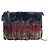 Marni Clutch da polso grande con piume multicolori Multicolore