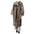 Totême Abrigo teddy de shearling con cinturón caqui - talla UK 6 Verde