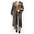 Totême Abrigo teddy de shearling con cinturón caqui - talla UK 6 Verde - vista 3