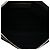 Clutch Balenciaga in tela nera Navy Clip M - vista 4