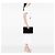 Clutch Balenciaga in tela nera Navy Clip M - vista 7