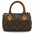 Pochette Mini Speedy Monogram Louis Vuitton Marrone Monogramma - vista 2