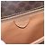 Céline Celine Vintage Macadam Circle Logo Canvas et cuir Marron - vue 6